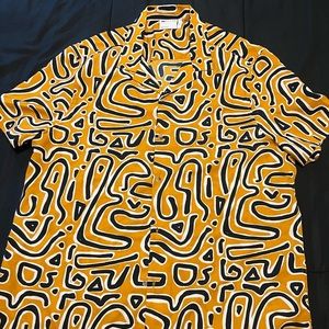 TRIBAL PRINT DRESS SHIRT